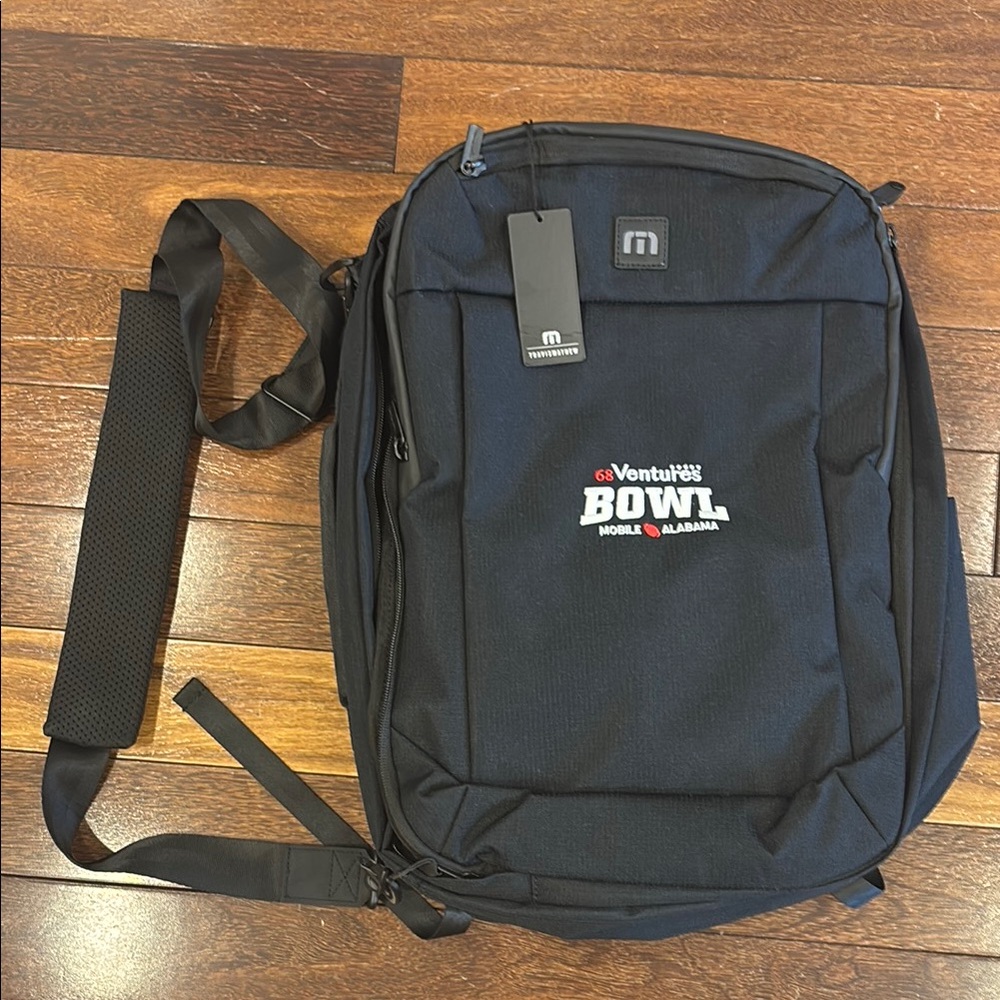 Men's Black Bag/Backpack “68 Venture Bowl Mobile, Alabama”